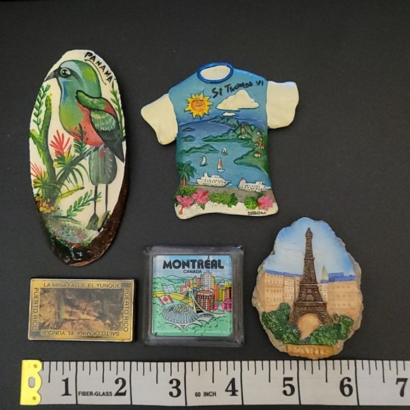 Vintage travel refrigerator magnets - Picture 2 of 5